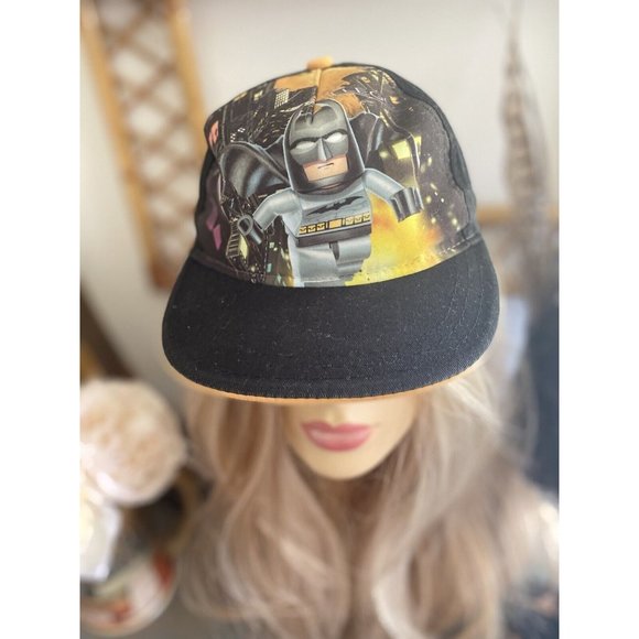 Snapback 2013 Lego Batman Cap Hat Youth Adjustable Size DC Comics Lego Brand EUC - Picture 2 of 12